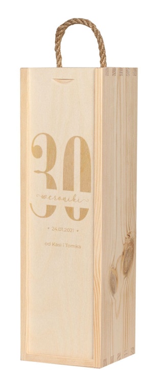 W1_30_trzydziestka 30, pudełko na wino