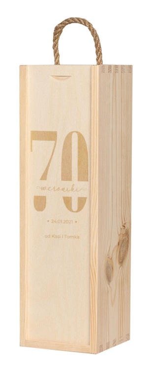W1_70 siedemdziesiatka 70 lat, prezent z grawerem