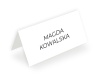 proste winietki na wesele - papier biały