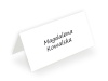 winietki ślubne - papier biały