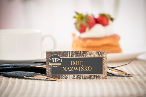 VIP, winietki na urodziny, złoto-czarne