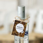 Zestaw eleganckich złotych zawieszek na wódkę z balonem na urodziny