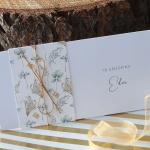 Zaproszenia na 18 urodziny z roślinnym motywem