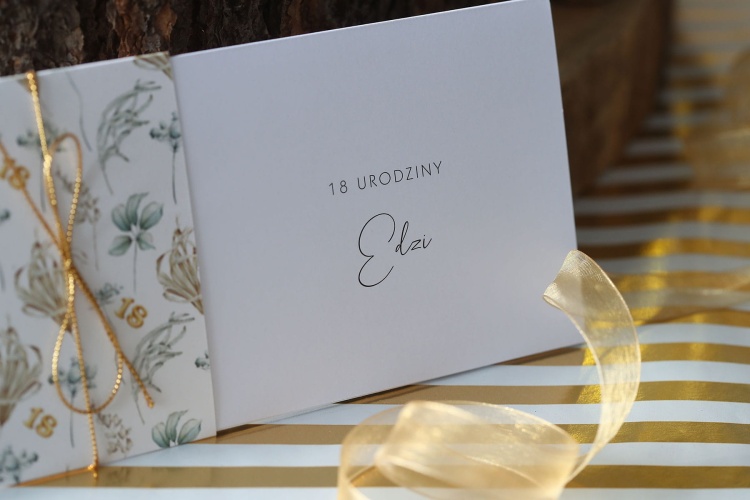 Boho zaproszenia na 18 urodziny