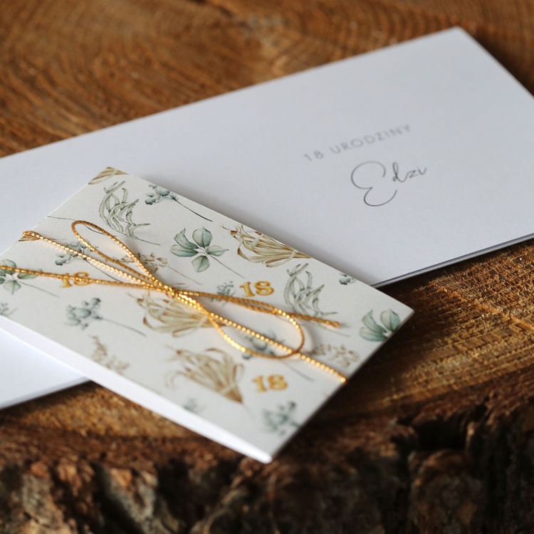 Naturalne zaproszenia na 18 urodziny