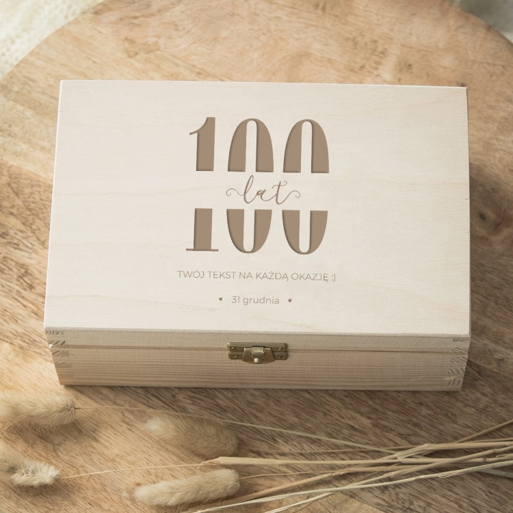 Szkatułka, pudełko z dedykacją na urodziny