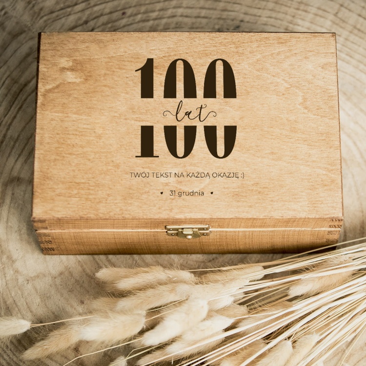 Szkatułka, pudełko z dedykacją na urodziny