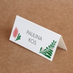 Roślinne winietki urodzinowe