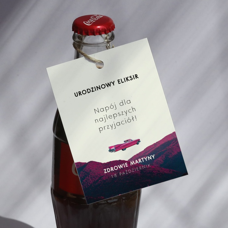 Urodzinowe zawieszki z autem - zestaw 18 szt