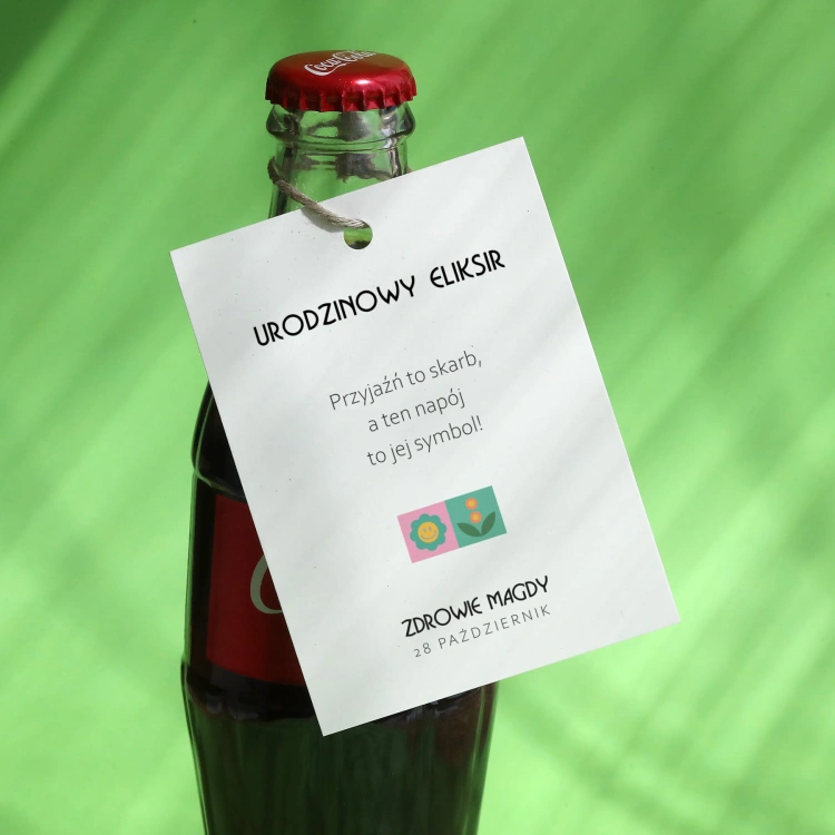 Urodzinowe zawieszki z kwiatuszkiem - zestaw 18 szt