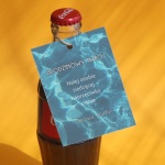 Urodzinowe zawieszki aqua - zestaw 18 szt