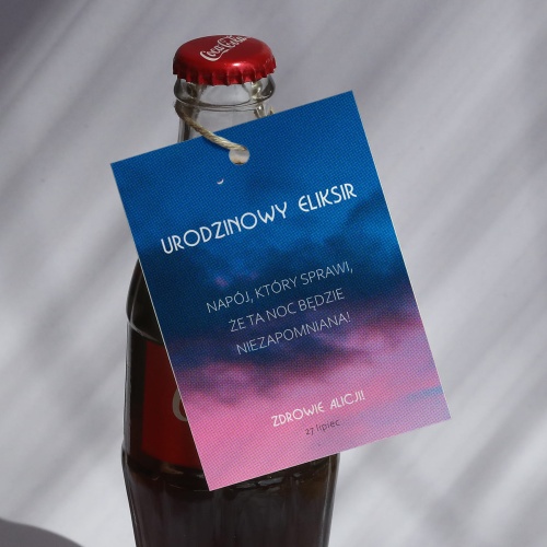 Urodzinowe zawieszki w wieczornym klimacie - zestaw 18 szt