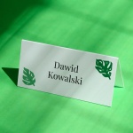 Winietki urodzinowe z liśćmi