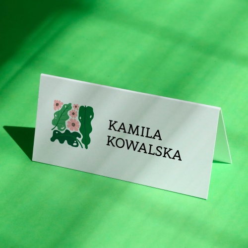 Winietki urodzinowe z roślinami