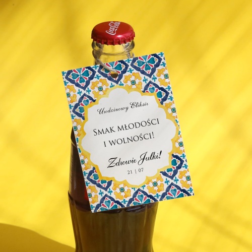 Wzorzyste urodzinowe zawieszki- zestaw 18 szt