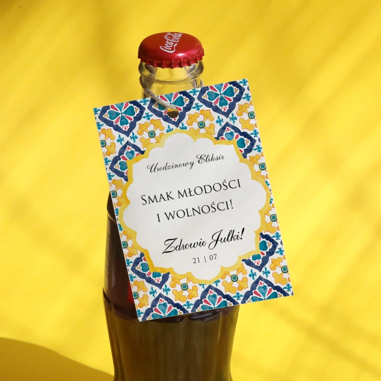 Wzorzyste urodzinowe zawieszki- zestaw 18 szt