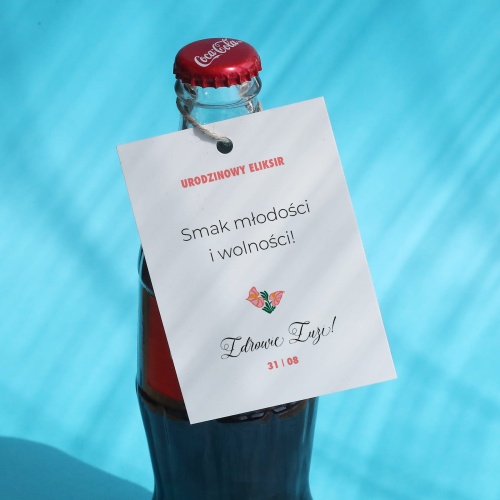 Urodzinowe zawieszki z kwiatem- zestaw 18 szt