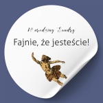 Naklejki na urodziny antyk