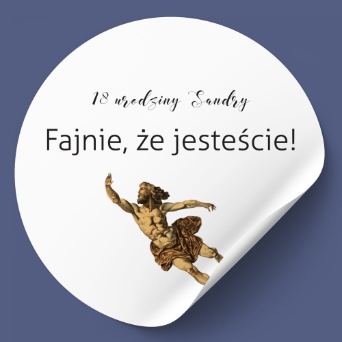 Naklejki na urodziny antyk