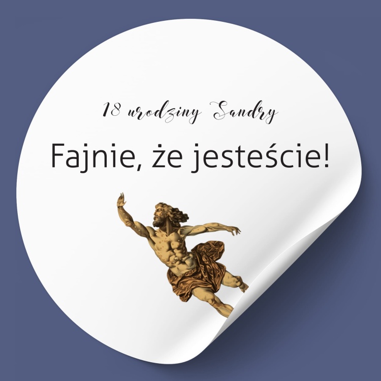 Naklejki na urodziny antyk