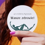 Naklejki na urodziny joga