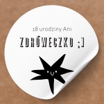 Naklejki na urodziny z gwiazdką