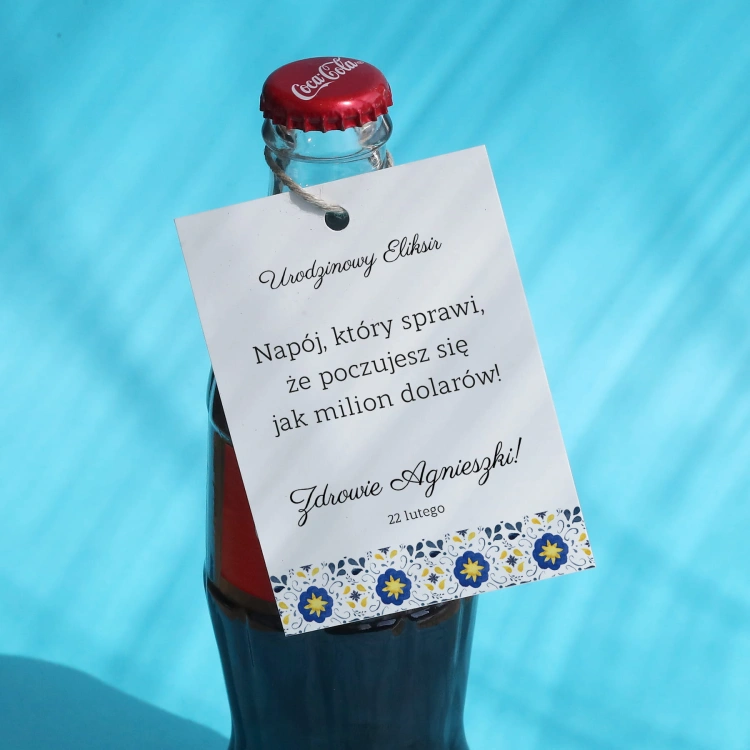 Urodzinowe zawieszki ze wzorem- zestaw 18 szt