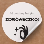 Naklejki na urodziny z okejką