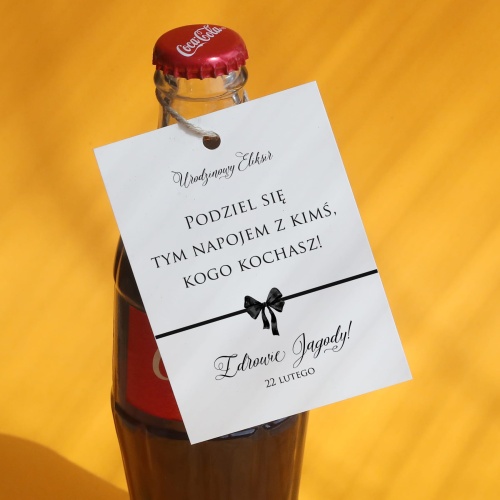 Urodzinowe eleganckie zawieszki z wstążką- zestaw 18 szt