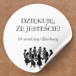 Naklejki na urodziny taniec