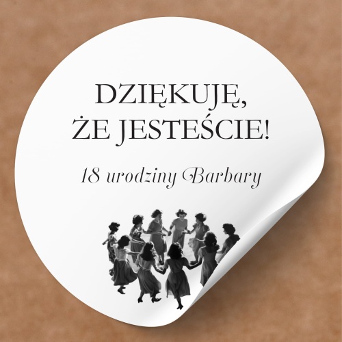 Naklejki na urodziny taniec