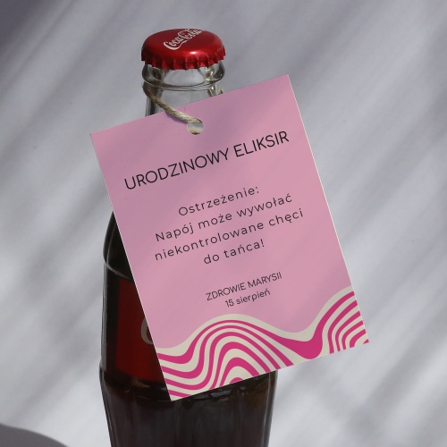 Urodzinowe kolorowe zawieszki ze wzorem- zestaw 18 szt