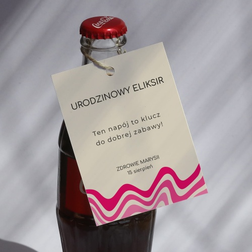 Urodzinowe kolorowe zawieszki ze wzorem- zestaw 18 szt