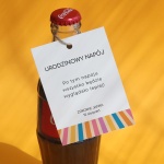 Urodzinowe kolorowe zawieszki ze wzorem- zestaw 18 szt