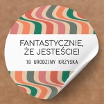 Naklejki na urodziny paski