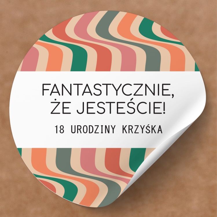 Naklejki na urodziny paski