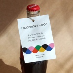 Urodzinowe kolorowe zawieszki ze wzorem- zestaw 18 szt