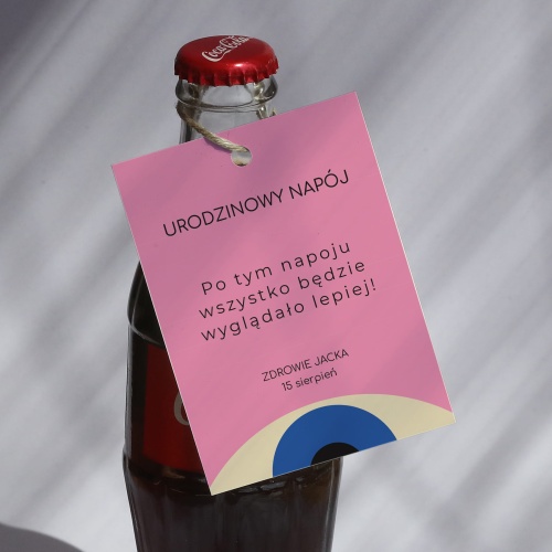 Urodzinowe kolorowe zawieszki ze wzorem- zestaw 18 szt