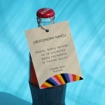 Urodzinowe kolorowe zawieszki ze wzorem- zestaw 18 szt