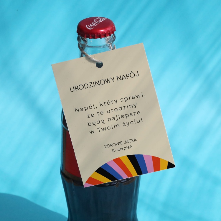 Urodzinowe kolorowe zawieszki ze wzorem- zestaw 18 szt