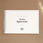 Księga gości na przyjęcie urodzinowe - okładka z przodu