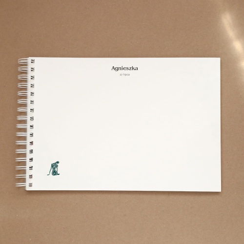 Księga gości na przyjęcie urodzinowe - strona w środku