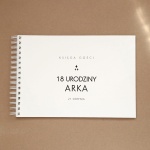 Księga gości z gwiazdkami na przyjęcie urodzinowe - okładka z przodu