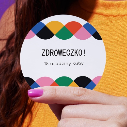 Naklejki na urodziny konfetti