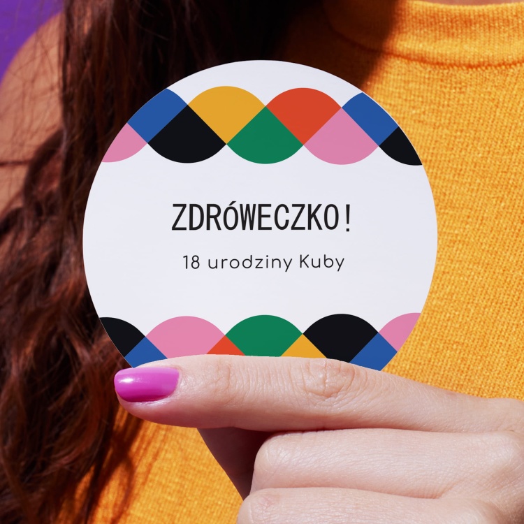 Naklejki na urodziny konfetti