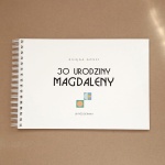 Księga gości z mozaiką na przyjęcie urodzinowe - okładka z przodu