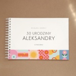 Księga gości z mozaiką na przyjęcie urodzinowe - okładka z przodu