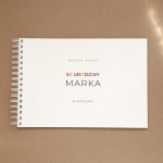 Wzorzysta księga gości na przyjęcie urodzinowe - okładka z przodu