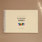 Wzorzysta księga gości na przyjęcie urodzinowe - okładka z przodu