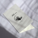 Karty menu na przyjęcie z księżycem